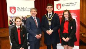 Mayor of Causeway Coast and Glens visits Our Lady of Lourdes in Ballymoney