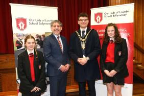 Mayor of Causeway Coast and Glens visits Our Lady of Lourdes in Ballymoney