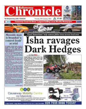 Ballymoney Chronicle in shops now 