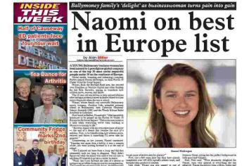 Ballymoney Chronicle, in shops now!