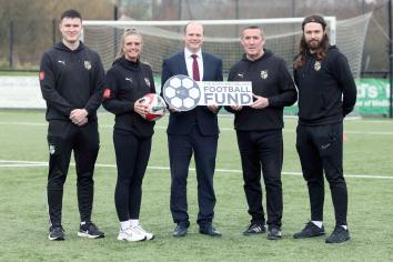 Lyons announces &pound;9million for grassroots football facilities