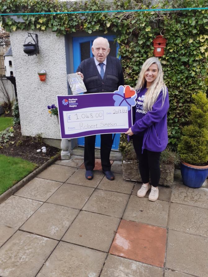 Robert’s ‘Poems of North Antrim’ sold like hot cakes - raising £1000 for Children's Hospice 