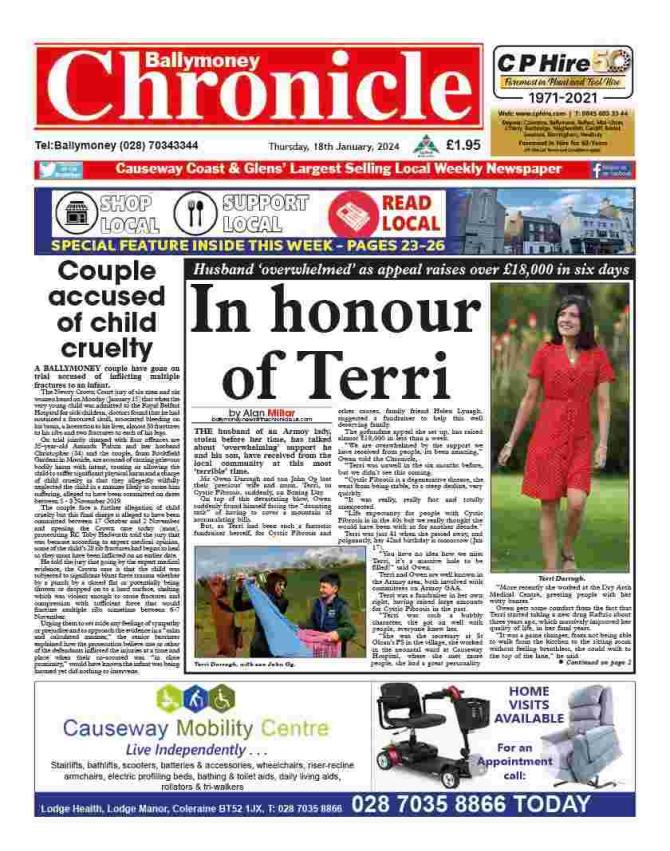 Ballymoney Chronicle, in shops now