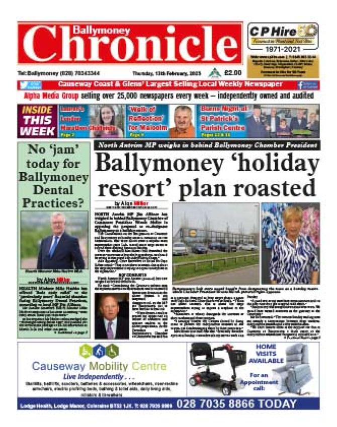Ballymoney Chronicle in shops now! 
